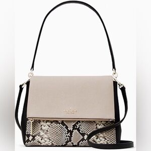 KATE SPADE LEILA FLAP CROSSBODY - MIXED MATERIALS